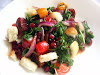 Baby Arugula and Tomato Salad with Pomegranate Seeds