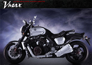 Yamaha VMAX Papercraft Bike