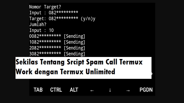 Script Spam Call Termux Work