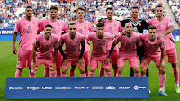 R. C. D. ESPANYOL DE BARCELONA. Temporada 2022-23. Vini Souza, Cabrera, Calero, Edu Expósito, Lecomte, Joselu. Óscar Gil, Sergi Darder, Javi Puado, Aleix Vidal y Brian Oliván. R. C. D. ESPANYOL DE BARCELONA 1 REAL VALLADOLID C. F. 0 Domingo 16/10/2022, 18:30 horas. Campeonato de Liga de 1ª División, jornada 9. Cornellá de Llobregat, Barcelona, RCDE Stadium: 17.770 espectadores. GOLES: 1-0: 78’, Joselu.