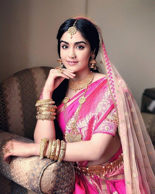 Adah Sharma Indian actress in saree pics