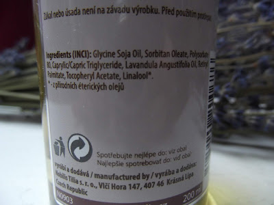 Hydrofilný olej Levanduľový od Nobilis Tilia zloženie