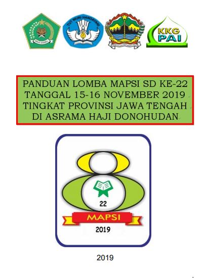  RESMI - PANDUAN LOMBA MAPSI 22 TAHUN 2019