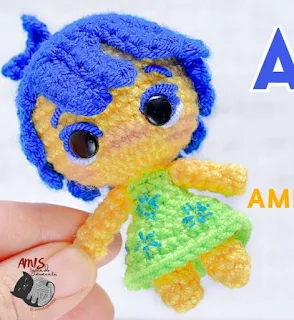 PATRON GRATIS ALEGRIA | INTENSAMENTE AMIGURUMI 68499