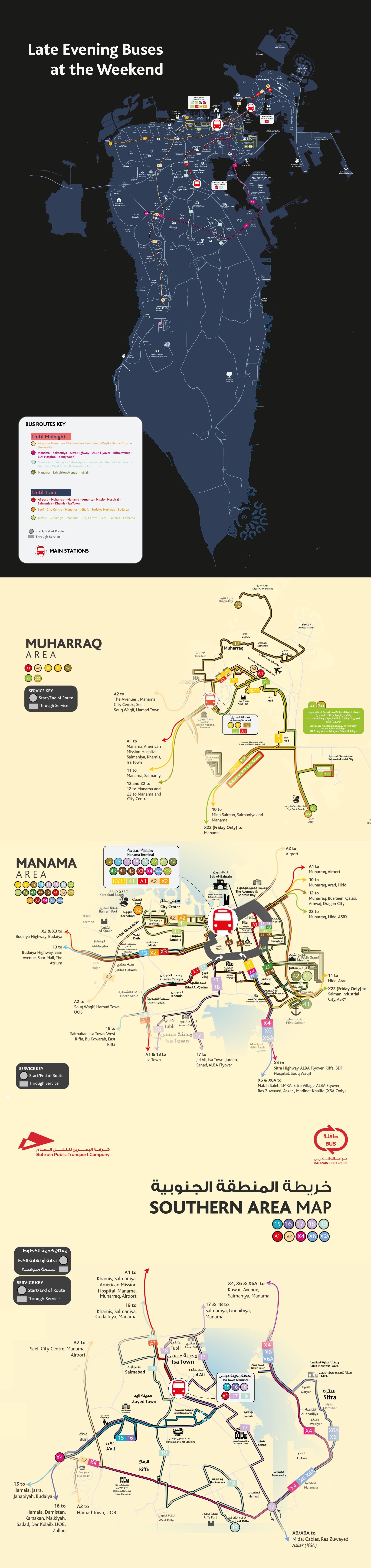 Bahrain Bus Route Map