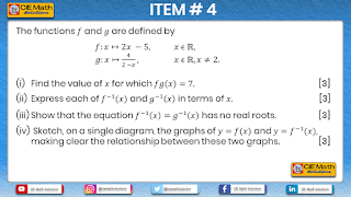 functions, operations on functions, composite functions, adding functions, subtracting functions, multiplying functions, dividing functions, inverse functions, past paper items, exam preparation materials, AS and A Level Maths, 9709, revision, pure maths, exam papers, relations, one to one functions, mapping functions, domain, range, discriminants, solving quadratic equations, solving composite functions