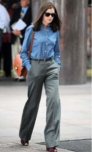 Anne Hathaway como Jules em Sr. Estagiário (The intern), figurino, looks