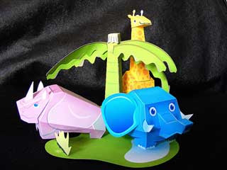 Little Zoo Papercraft