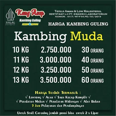 Harga Kambing Guling Kang Asep,Harga Kambing Guling Bandung,Kambing Guling Bandung,