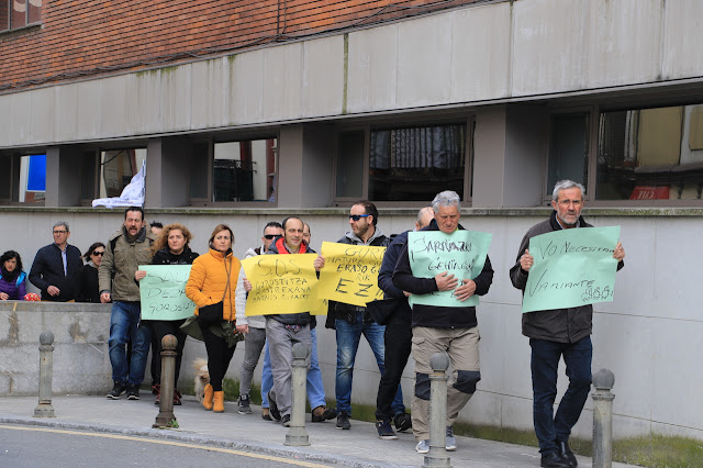 protesta de Barakaldo Naturala contra la VSF