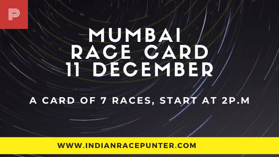 Mumbai Race Card 11 December
