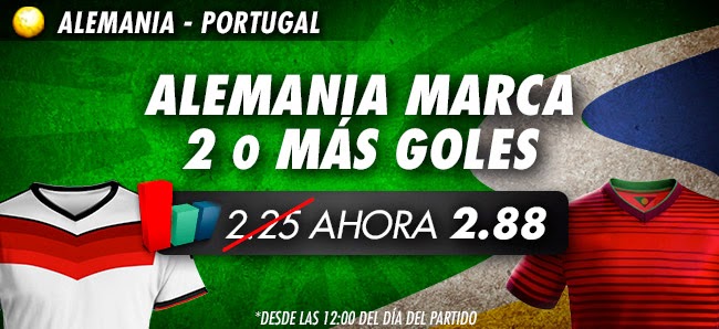 sportium supercuota Alemania vs Portugal mundial brasil 16 junio