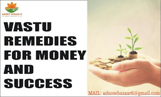 VASTU REMEDIES FOR MONEY AND  SUCCESS