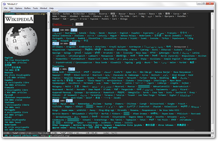 Emacs 23.2.92   emacs-w3m Wikipedia