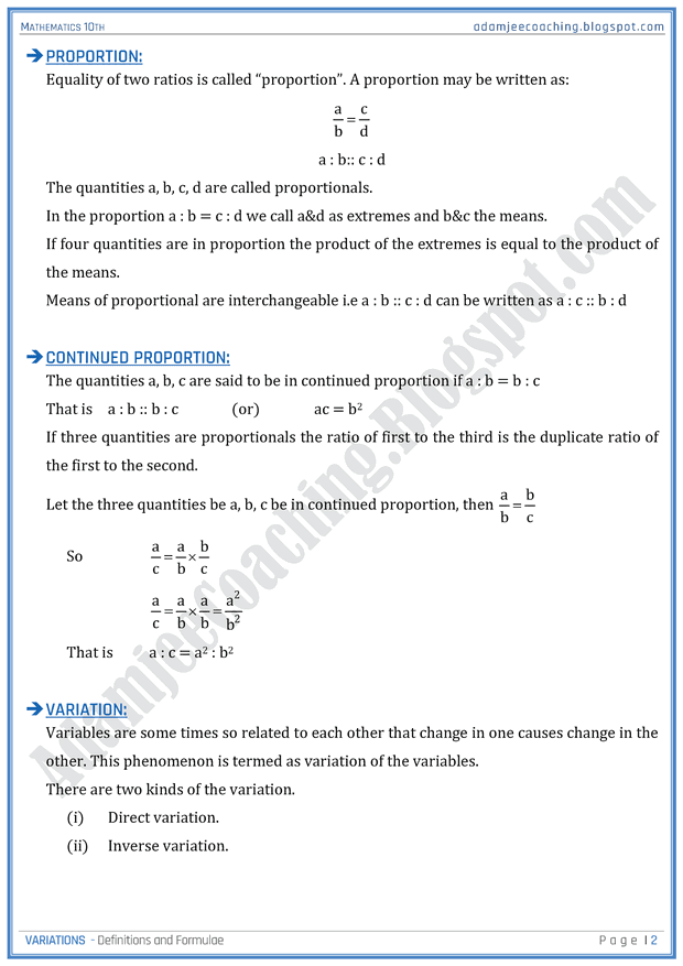 variations-definitions-and-formulae-mathematics-10th