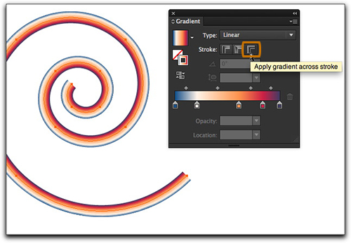 Illustrator CS6 Tutorial : Gradients on Strokes