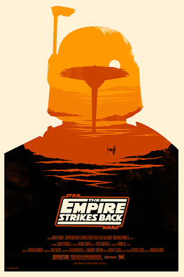 Mondo Star Wars Screen Print Series #18 - The Original Star Wars Trilogy Set by Olly Moss - The Empire Strikes Back