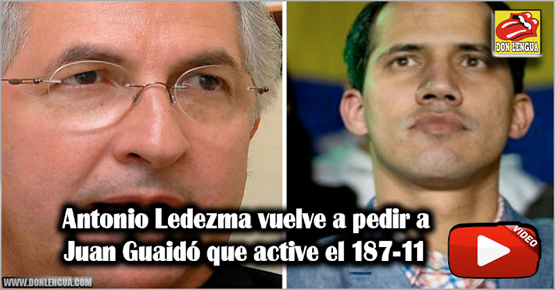 Antonio Ledezma vuelve a pedir a Juan Guaidó que active el 187-11