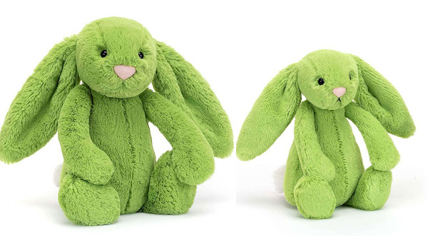Jellycat Bashful SApple Bunnies in medium and small brand new from the Spring 2023 catalogue