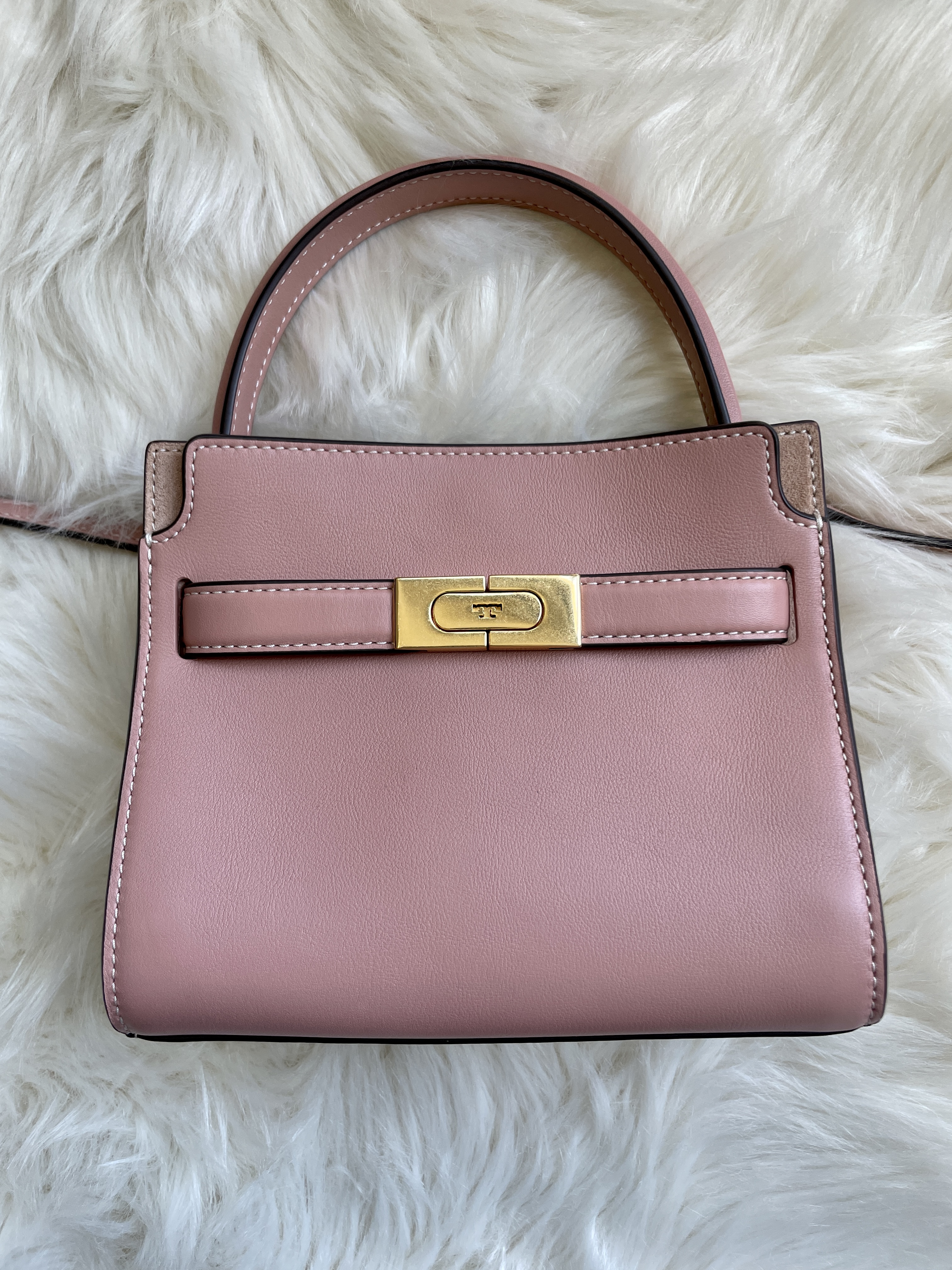 Review! Tory Burch Lee Radziwill Petite Double Satchel Bag