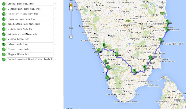 circuit sur mesure tour inde sud