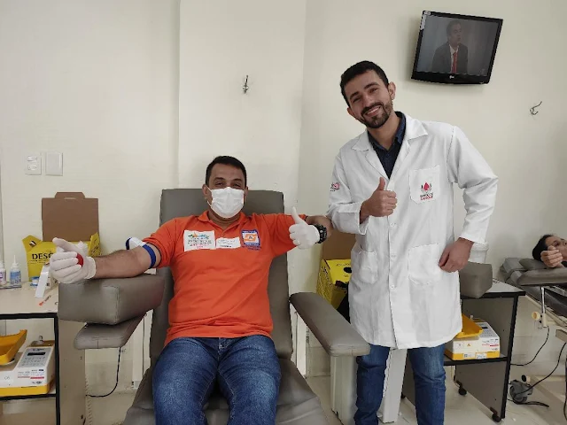 Defesa Civil de Petrópolis doa sangue ao BSHST