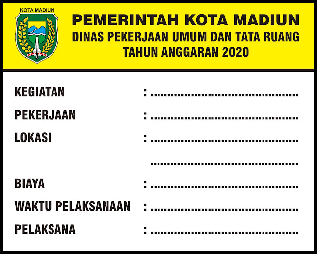 papan nama proyek