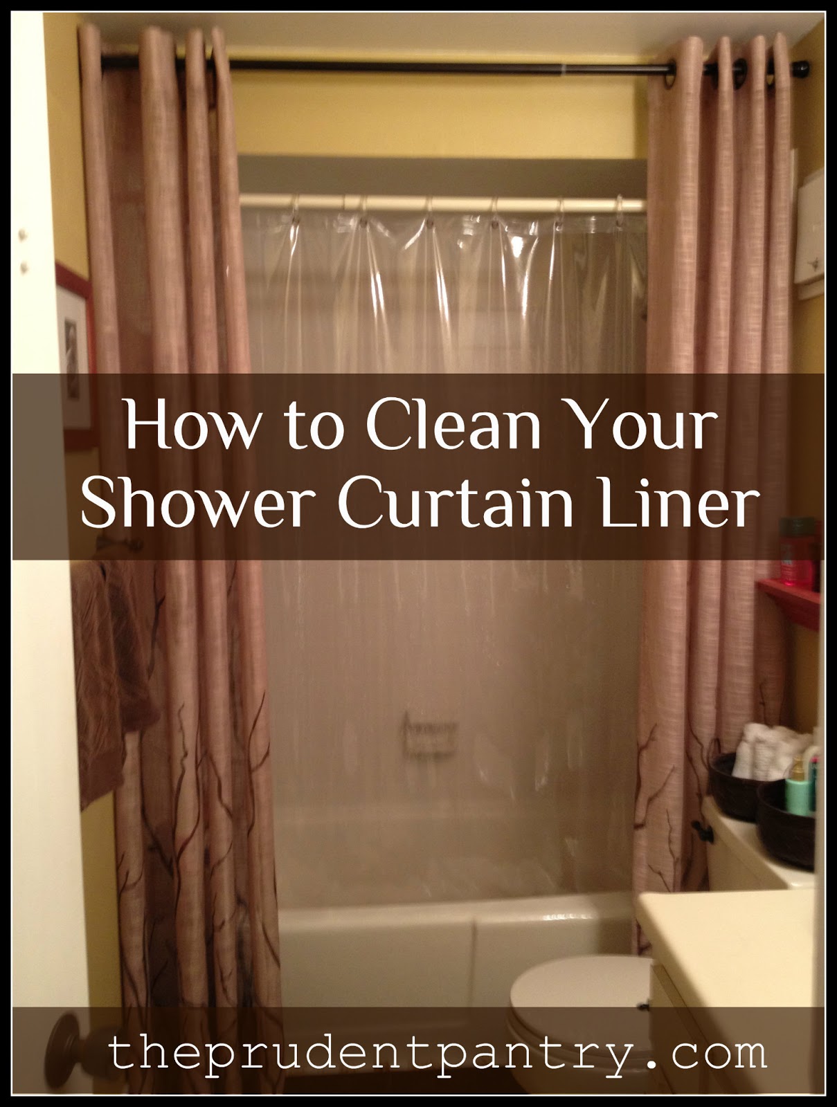 The Prudent Pantry How to Clean Your Shower Curtain Liner