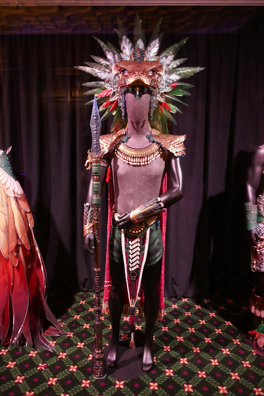 Tenoch Huerta's Namor costume from Black Panther: Wakanda Forever on display...