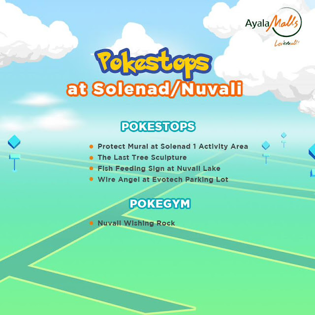 Soledad Nuvali pokestops, latest pokemon game