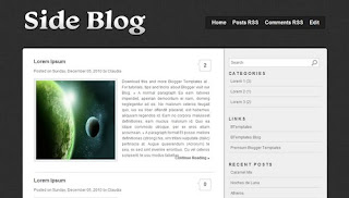 Side Blog Blogger Template