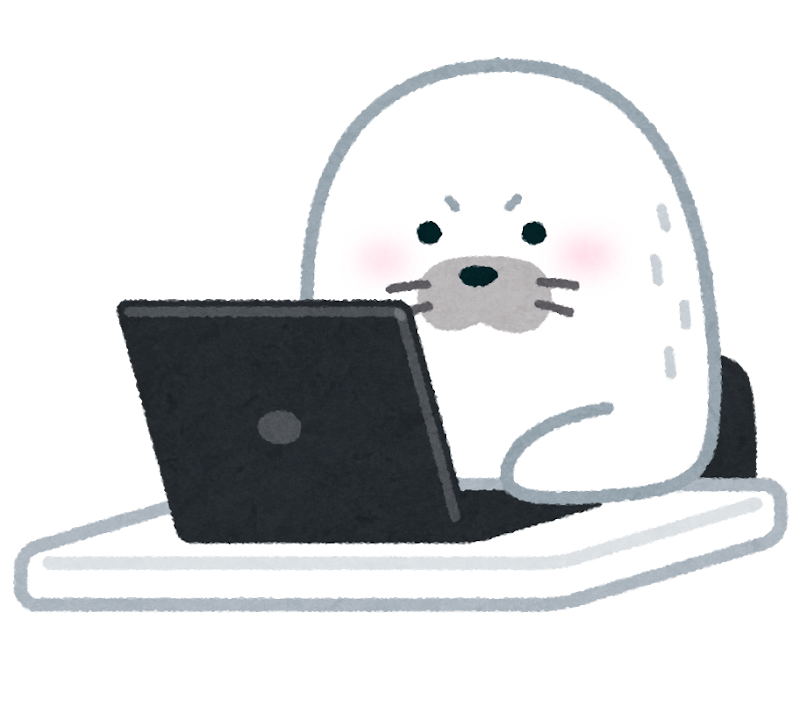 コンピューターを使うアザラシのイラスト かわいいフリー素材集 いらすとや コンピューターを使うアザラシのイラスト かわいいフリー素材集 いらすとや