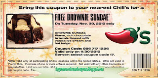 Free Printable Chili's Coupons