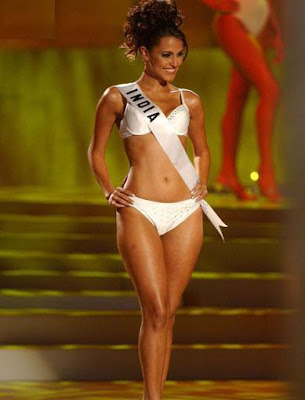 Neha Dhupia at Miss Universe 2002 