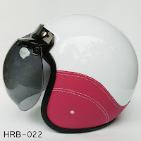 Jual Helm Retro White SK Pink