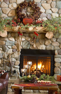 Fireplace Decorating for Christmas, Part 3