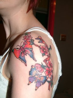 Shoulder Japanese Tattoo Ideas With Cherry Blossom Tattoo Designs With Image Shoulder Japanese Cherry Blossom Tattoos For Feminine Tattoo Gallery 4