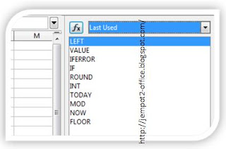 Function List pada OpenOffice dan LibreOffice Calc