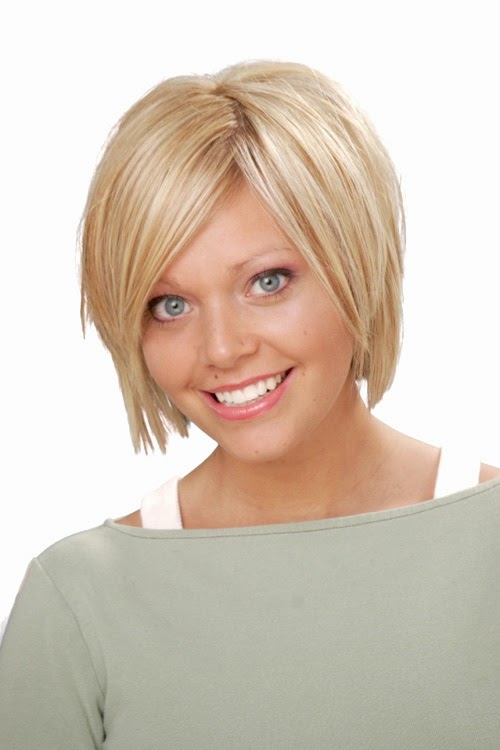 Hairstyle For Short Hair Round Face