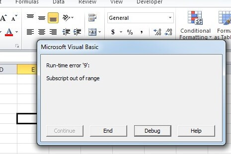 Cara mengatasi error di VBA Excel