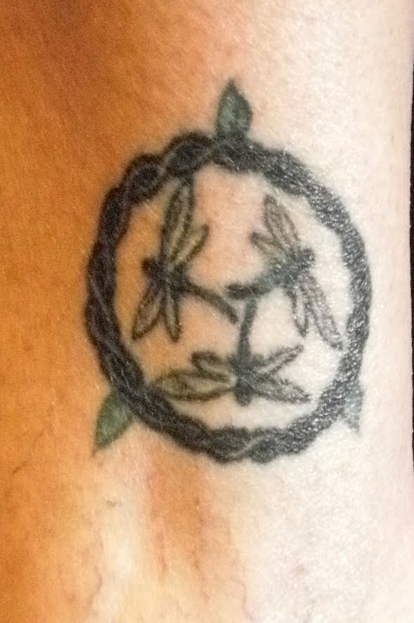 Done in 2004, [this tattoo] was my version of a design from the Book of 