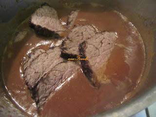 Beef clod (shoulder) prepared in Dalmatian way 