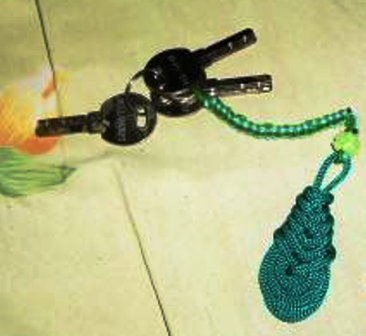 Gantungan Kunci dari Tali Kur  DIY Tear Drop Key Chain 