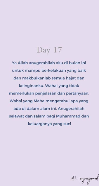 30 doa harian ramadhan