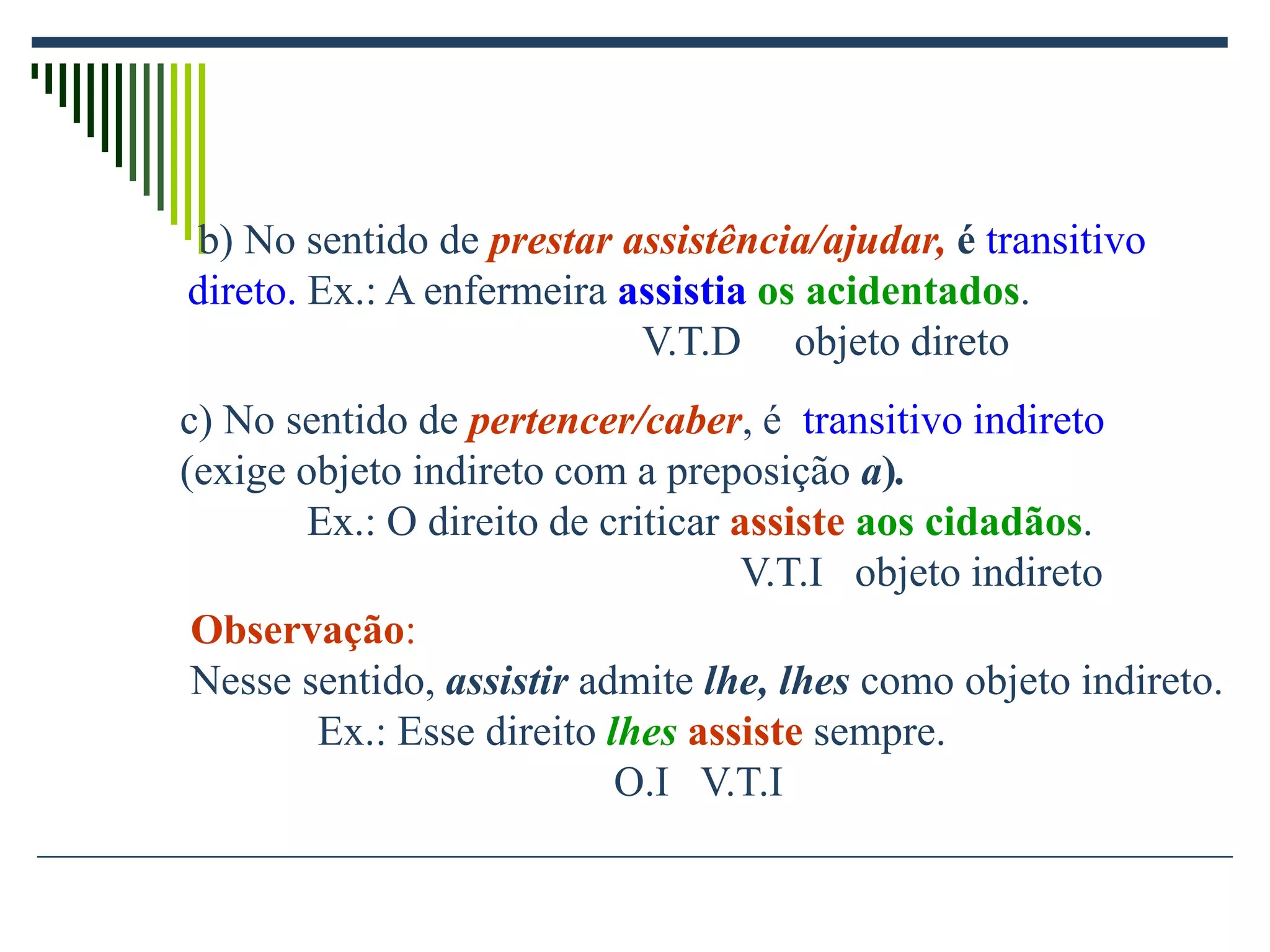 Regência nominal e verbal