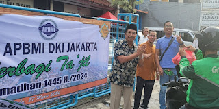 Isi Bulan Berkah, DPW APBMI Jakarta Gelar Giat Berbagi Ta’jil Ramadhan