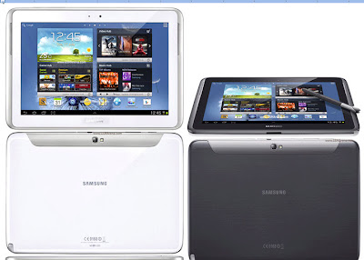 Samsung Galaxy Note 10.1 Silver White and Black