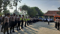 Polres Indramayu Gelar Apel Persiapan Pengamanan Rekapitulasi Balonbup Perseorangan