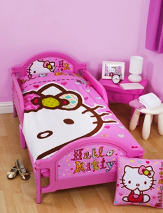 Desain Kamar Tidur Minimalis 2014 Bertemakan Hello Kitty Gambar 1