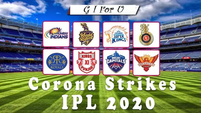 Coronavirus Strikes in IPL 2020-GIforU